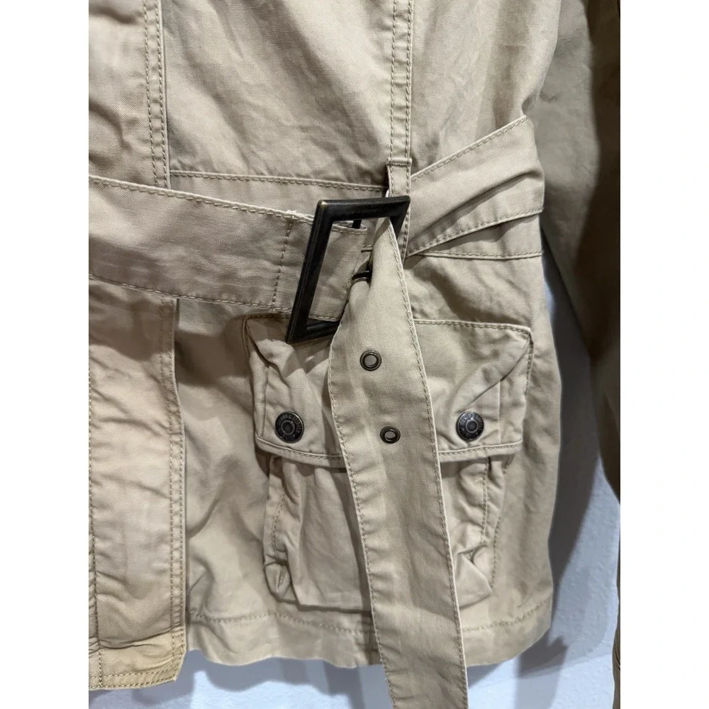 Ralph Lauren Denim & Supply Tan Military belted jacket women Size‎ Large